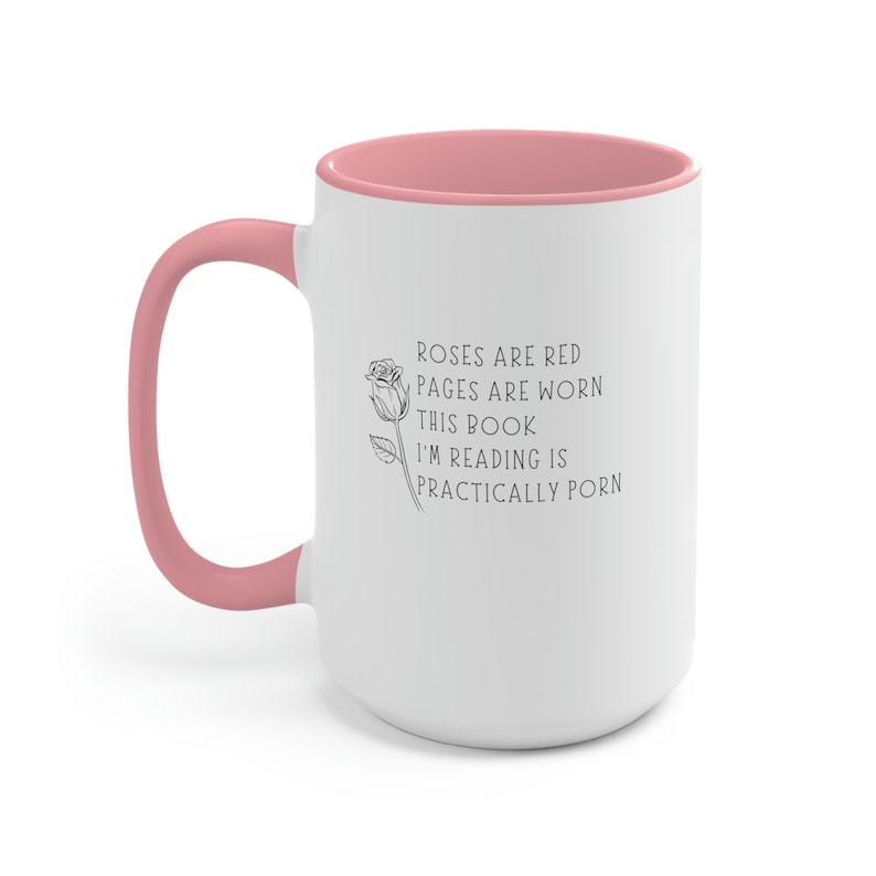 Smut Leser Tasse | Rosen sind rote Tasse | Lustiges Geschenk für Romantik Leser Bild 6