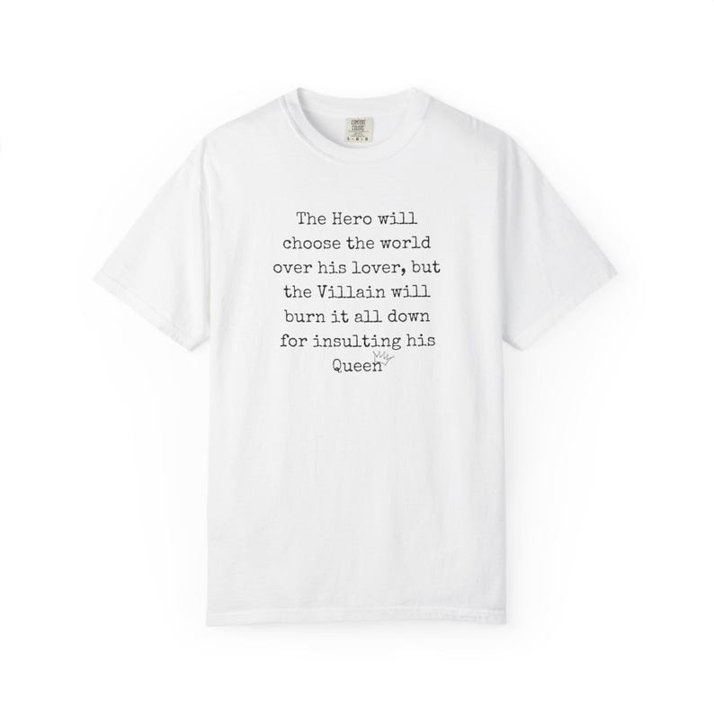 Romantasy Villain Lover Shirt, Spicy Bookish Tee image 5