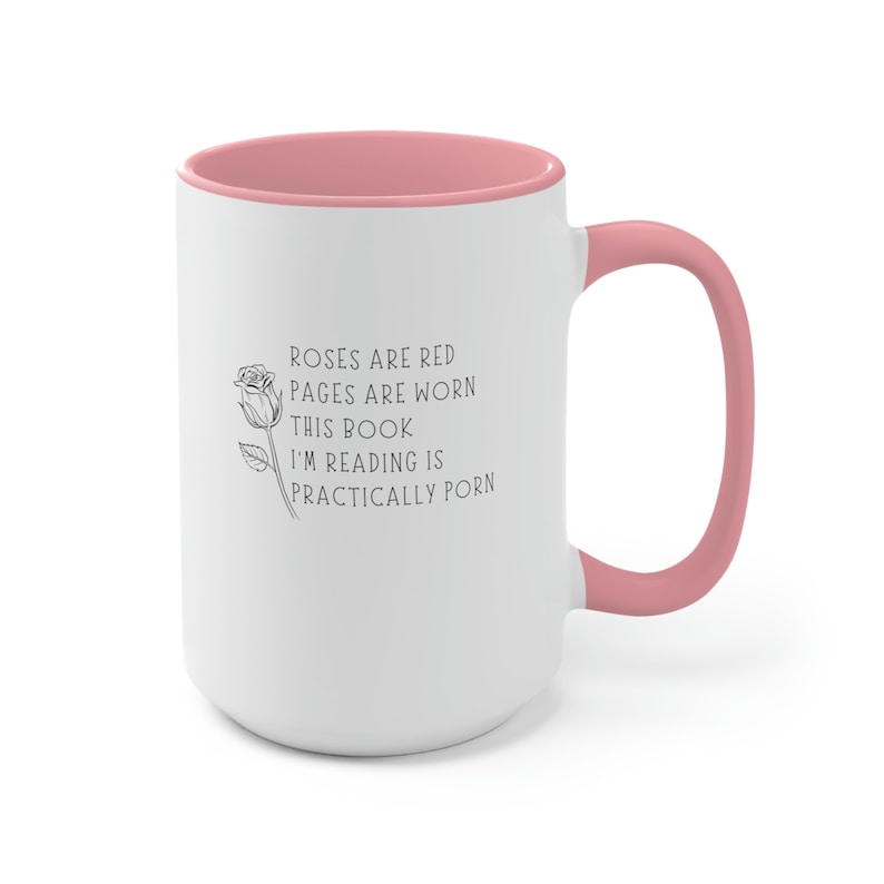 Smut Leser Tasse | Rosen sind rote Tasse | Lustiges Geschenk für Romantik Leser Bild 7