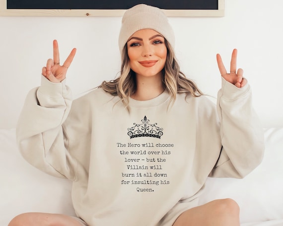Villain Lover Sweatshirt: Funny Bookish Smut Fan Sweater