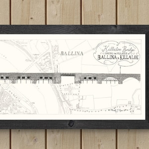 Puente Killaloe-Ballina en el mapa del pueblo