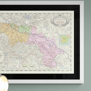 Carte des vins de la Rioja - Carte des vins d'Espagne