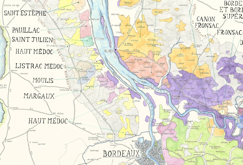Carte des vins de Bordeaux, guide des vins de Bordeaux. image 8