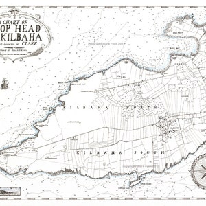 Carte de Loop Head, comté de Clare, Irlande