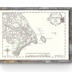 Carte Dalkey, dans le comté de Dublin, Irlande