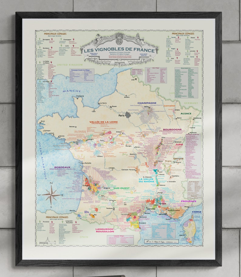 Carte des vins de France, guide des vins et cépages de France image 2