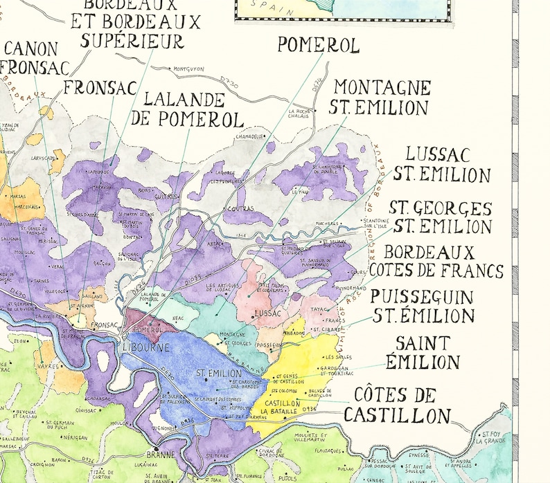 Carte des vins de Bordeaux, guide des vins de Bordeaux. image 4