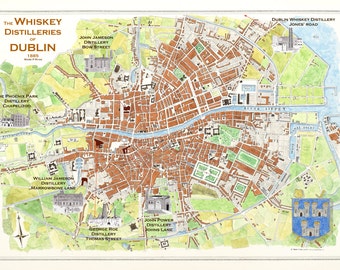 The Historic Whiskey Distilleries of Dublin City, Irish whiskey distilleries picture