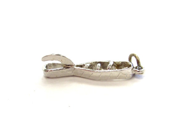 Vintage Sterling Silver Corkscrew Pendant Charm w… - image 5