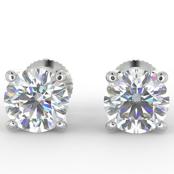 1 Carat Diamond Earring Etsy