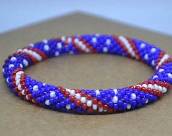 Bracelet USA Flag, Independence Day Gift