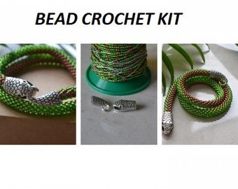 Jewelry making kit, necklace craft native, seed bead kit