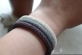 Shiny Nepal Crochet Bead Bangle, Seed Bead Bracelet product logo