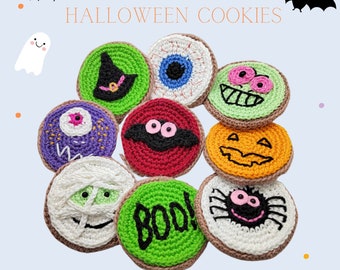 Halloween Crochet Amigurumi Pattern, Halloween Crochet Decor Pattern, Halloween Cookies Crochet Pattern, Halloween Crochet Pattern