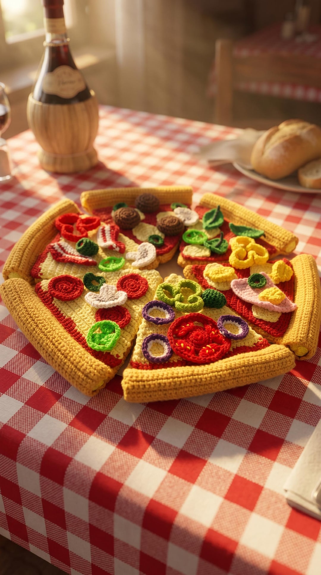 Pizza Checkers Pattern Crochet Pattern Pizza,crochet Pattern Food,crochet Pizza Pattern ...