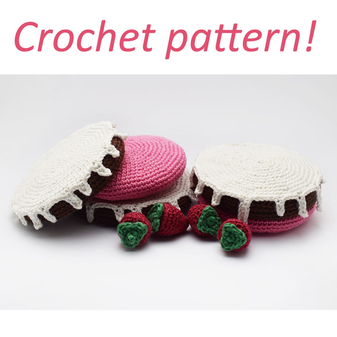 Play Set for Kids Crochet Food Patterns Crochet Play Food Etsy