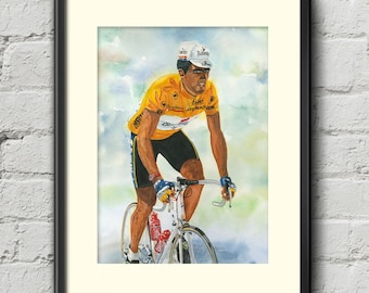 Miguel Induráin - Tour de France 1992 - Banesto - Pinarello - Cycling Print