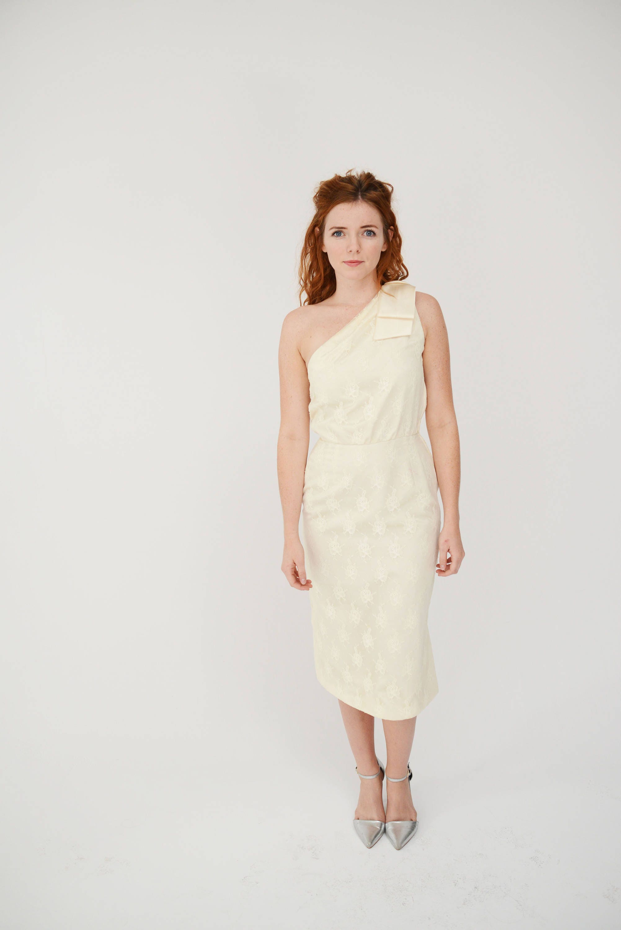 Vintage Small Bridal Dress Wedding Engagement Party Creme Etsy