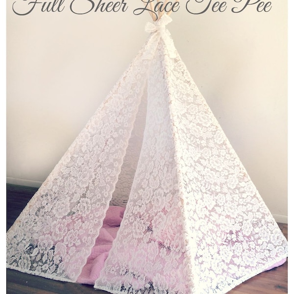 FULL SHEER Lace Tee Pee