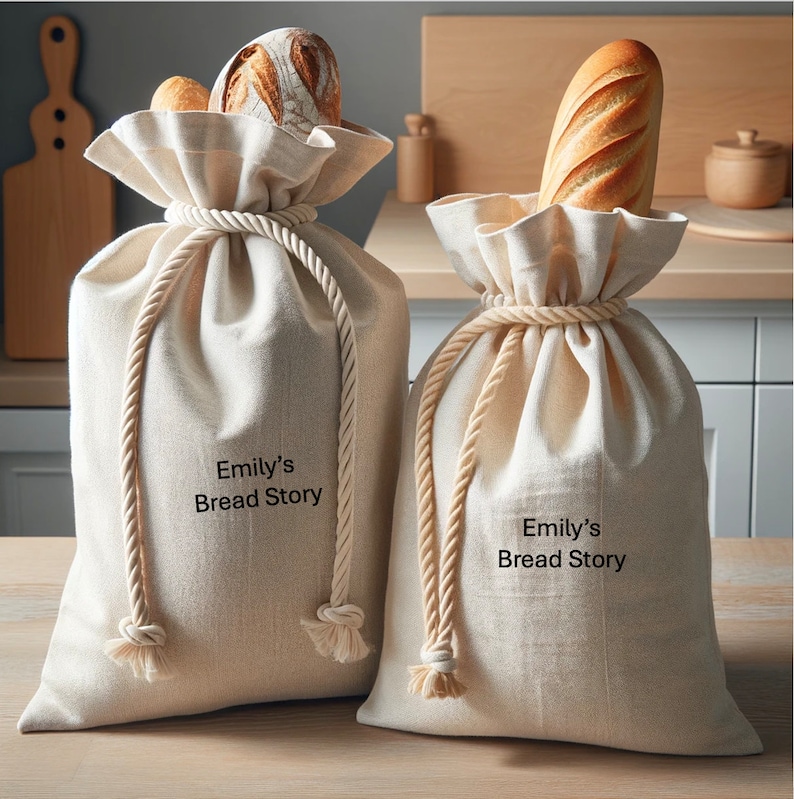 Personalized Bread Bag Set
