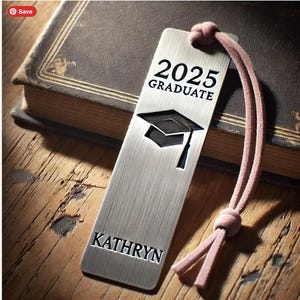 Personalized Graduation Gift | Custom Engraved Bookmark | Personalized Name | Unique Gift for Book Lovers | Graduating Student Readers Gift
