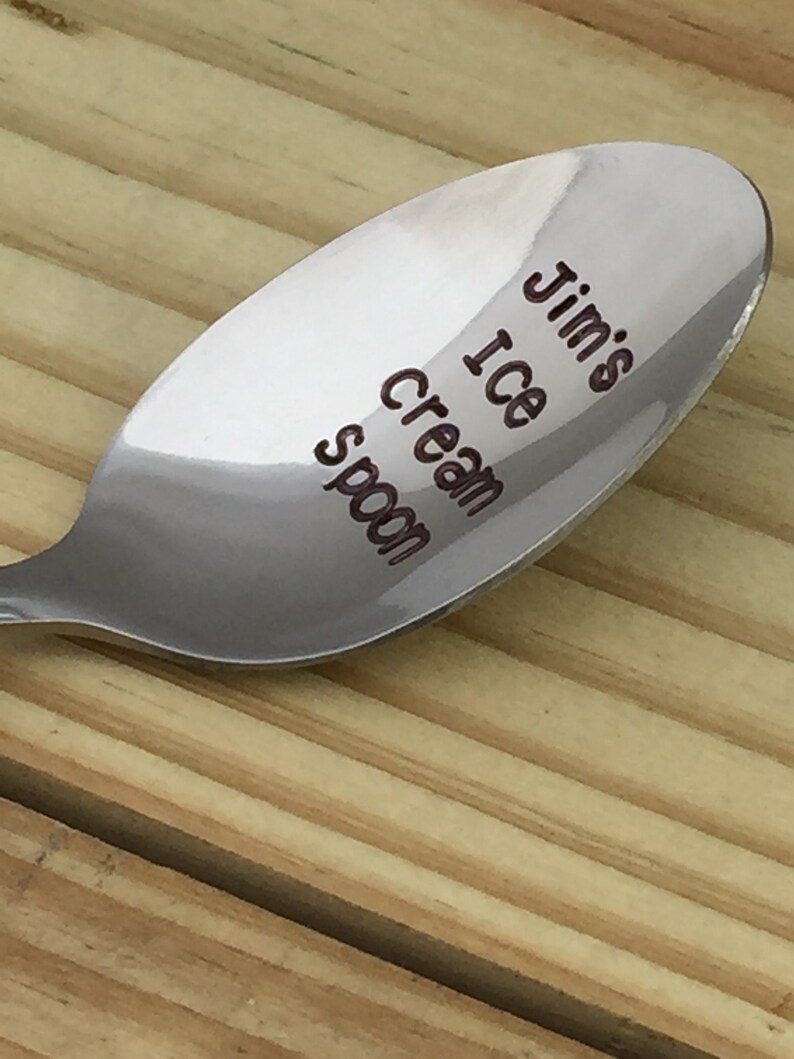 Personalized Ice Cream Spoon Unique Foodie Gifts for Ice Etsy