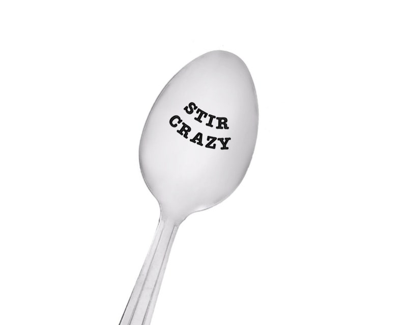 Stir Crazy Custom Hand Stamped Spoon A Spoonful of Strength Etsy