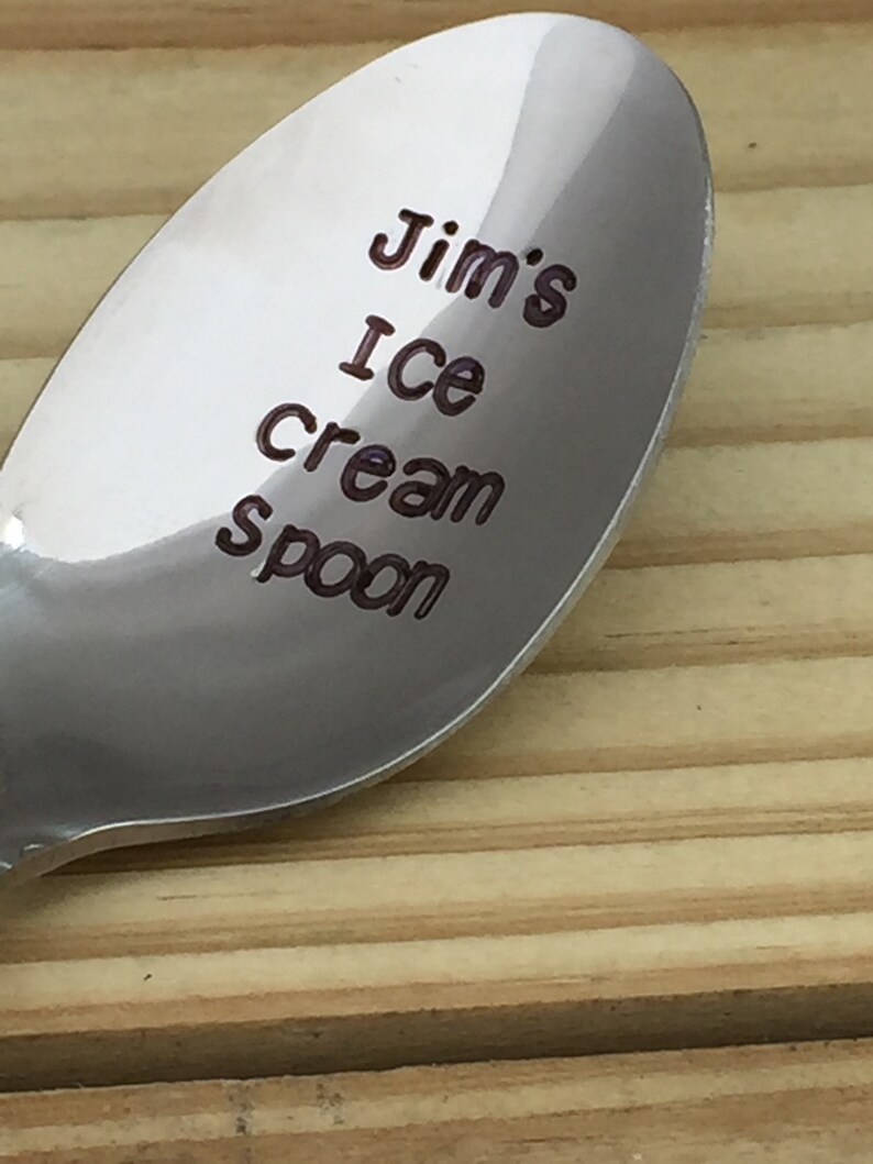 Personalized Ice Cream Spoon Unique Foodie Gifts for Ice Etsy