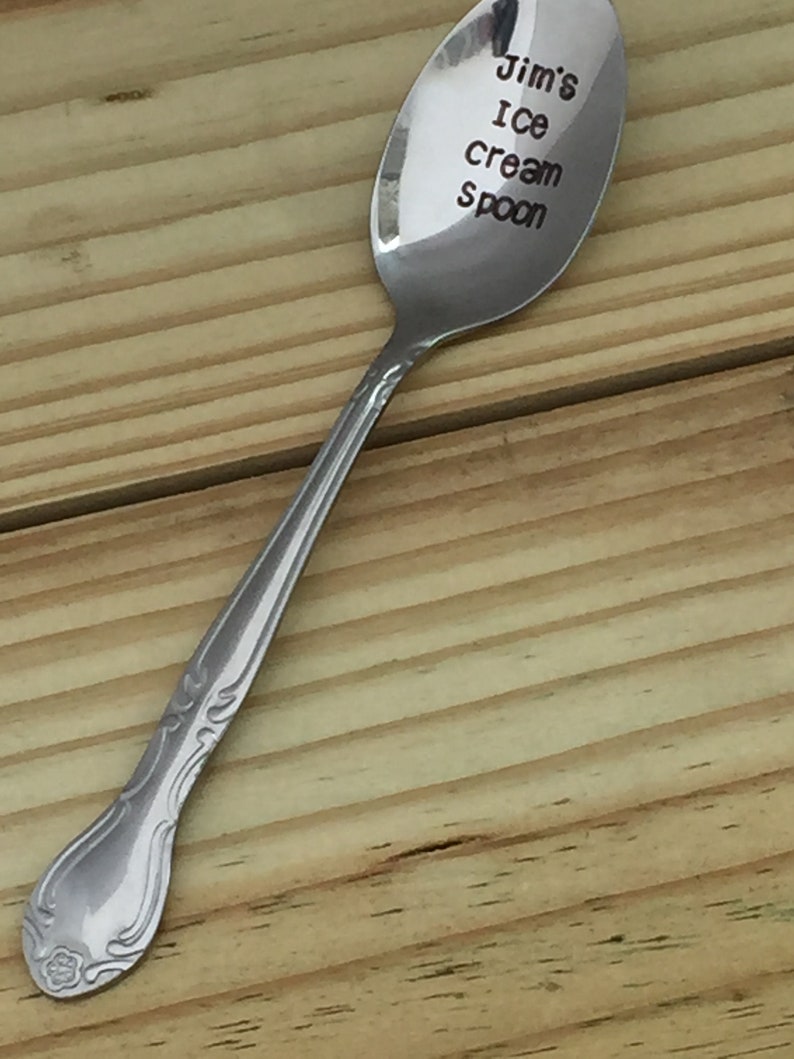Personalized Ice Cream Spoon Unique Foodie Gifts for Ice Etsy