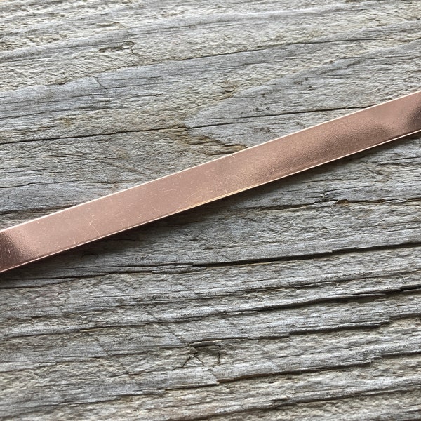 Copper Cuff Blanks 1/2" x 6" 16 Gauge for Jewelry Making Jewelry Wholesale Tumbled De-Burred Copper 16g Stamping Engraving Blanks Crafts