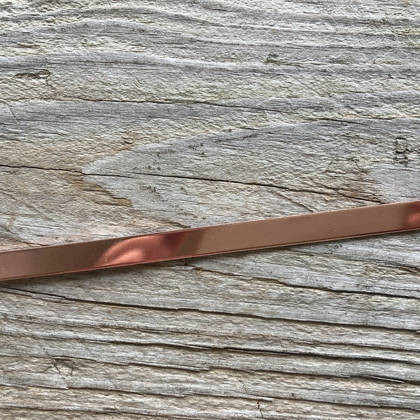 Copper Cuff Blanks 3/8" x 6" 16 Gauge for Jewelry Making Jewelry Wholesale Tumbled De-Burred Copper 16g Stamping Engraving Blanks Crafts