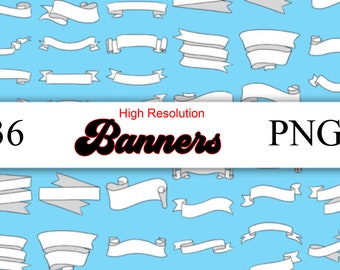 36 High Resolution PNG Banners