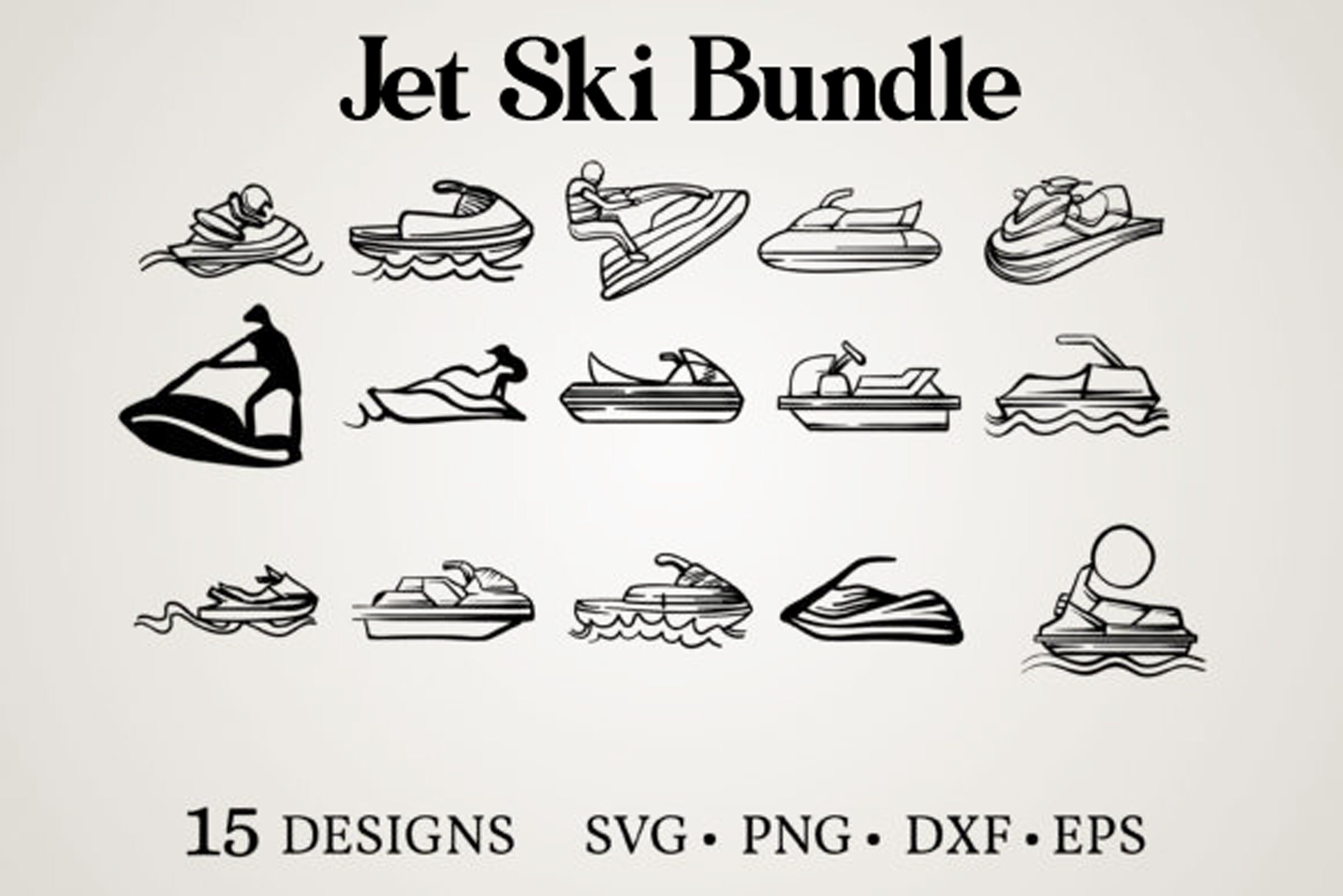 Jet Ski Bundle Etsy