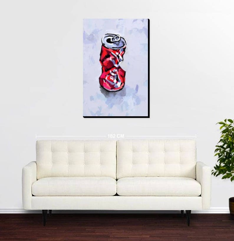 High quality wall art print of Soda Can painting Etsy