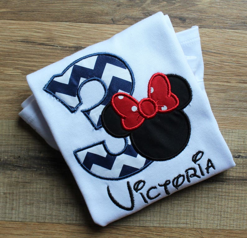 minnie mouse 3rd birthday shirt