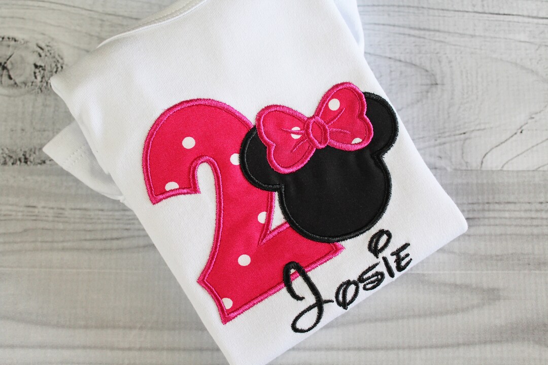 Minnie Mouse 2 Birthday Shirt.two Minnie Shirt. Minnie Etsy