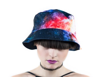 Galaxy Bucket Hat Summer 90's Fashion - Dark Matter