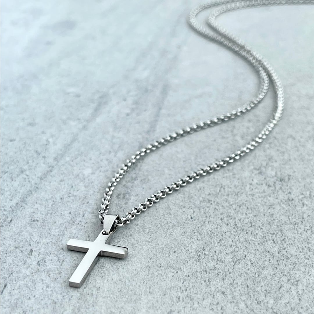 Stainless Steel Cross Necklace for Men | Men's Necklace | Stainless ...
