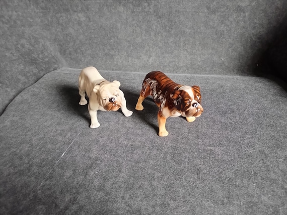 Royal Doulton BULLDOG STANDING - HN1047 Brindle or HN1074 White - English Bulldog Figurine by Frederick Daws - Pet Sitter/Dog Walker Gift