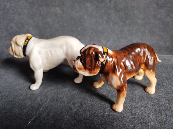 Royal Doulton BULLDOG STANDING - HN1047 Brindle or HN1074 White - English Bulldog Figurine by Frederick Daws - Pet Sitter/Dog Walker Gift