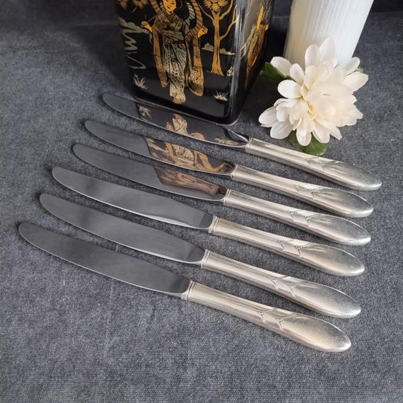 Lady Hamilton Knives - 6 piece Oneida Silverplate Flatware