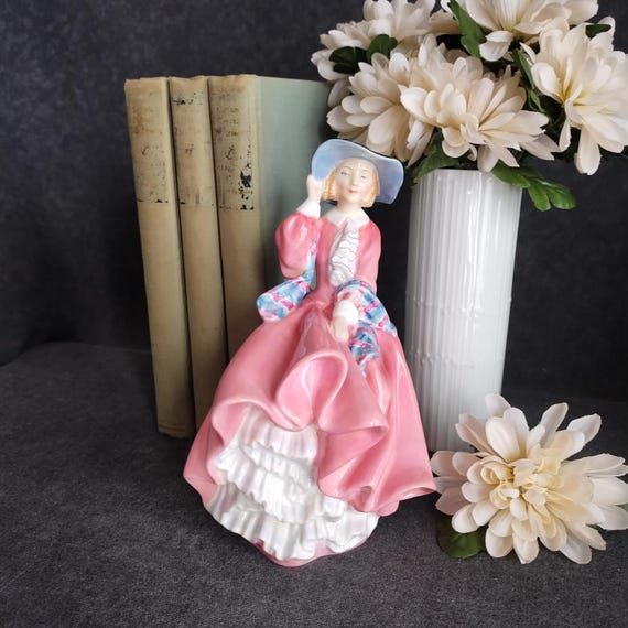 Royal Doulton TOP O the HILL Figurine: HN1849, Pink Color Variation (Minor Damage)