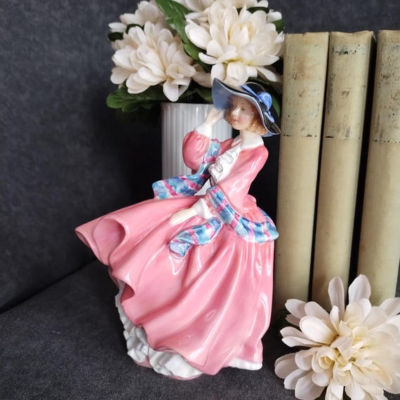 Royal Doulton TOP O the HILL Figurine: HN1849, Pink Color Variation (Minor Damage)