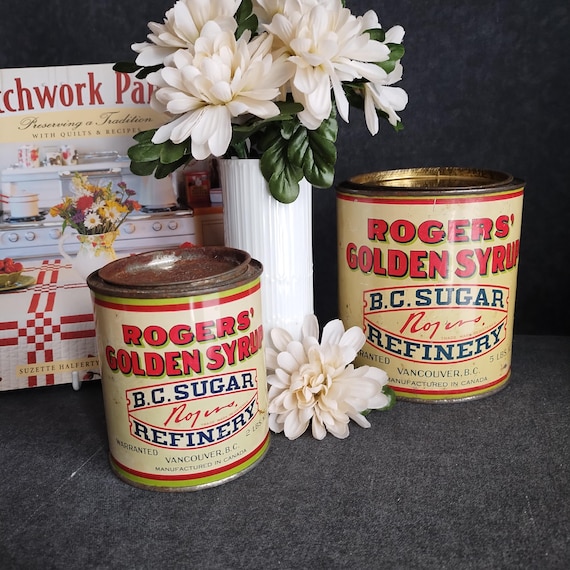 Set of 2 Rogers' Golden Syrup Tins - Vancouver British Columbia