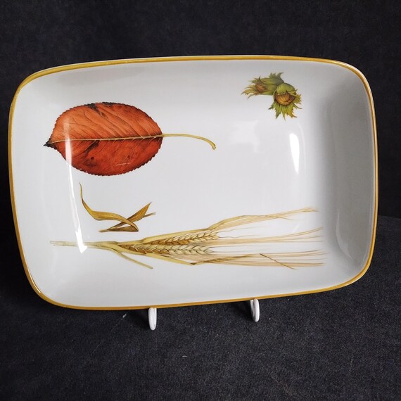 Royal Worcester Wild Harvest Rectangle Baker and Small Bowl