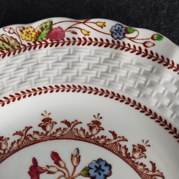 Copeland Spode Plates - COWSLIP Pattern Dishes - 9 piece Bone China Dinnerware