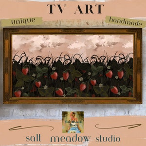Samsung Frame Tv Art ~ Frame TV Art 4K  ~ Frame TV Art Strawberry ~ Frame TV Summer ~ Frame Tv Art Fruit ~