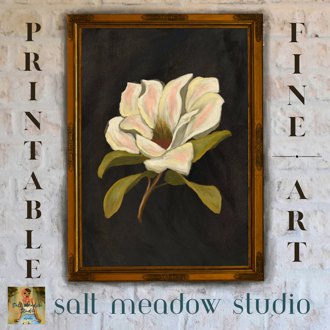 Magnolia Art Prints ~ PRINTABLE Wall Art ~ Vintage Magnolia Art ...