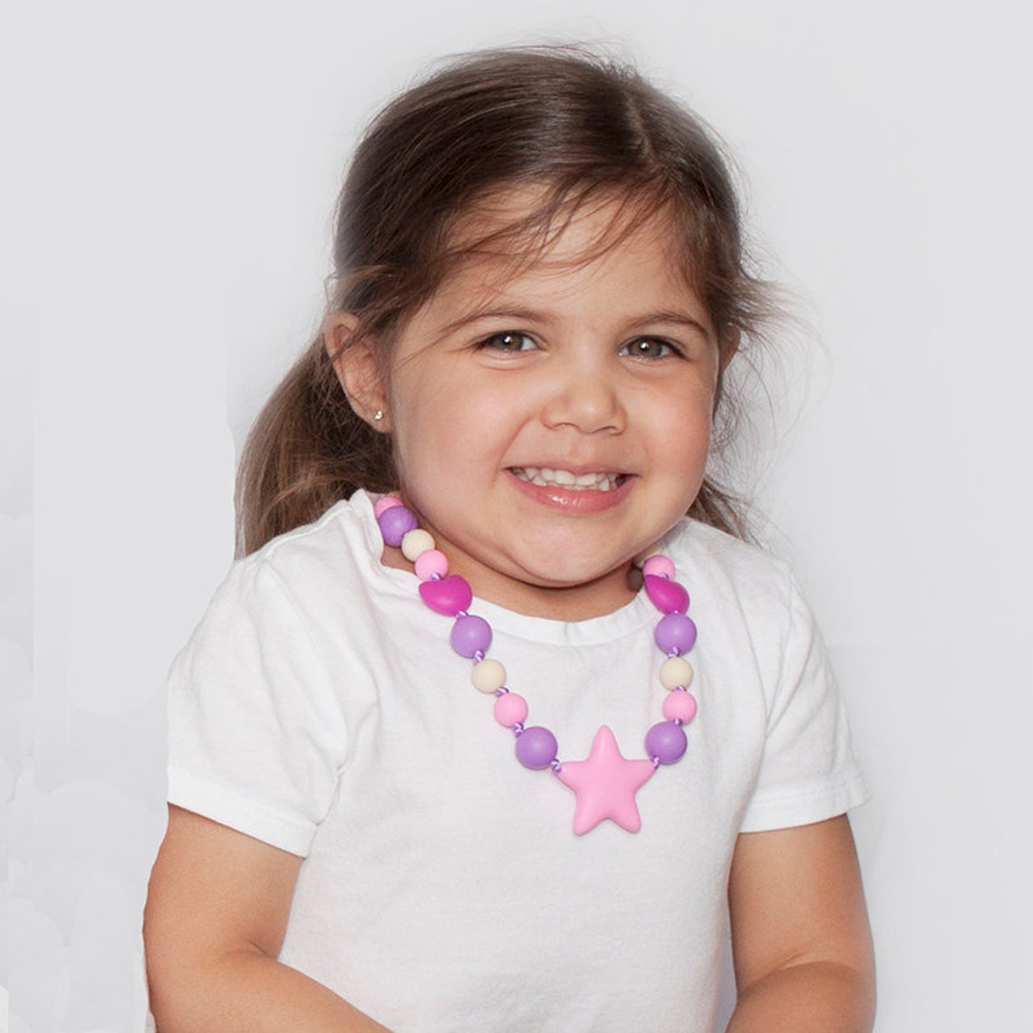 Little Girl Silicone Necklace Kids necklace gift birthday Etsy