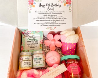 10th birthday gift box for a girl / Gift for 10-year-old / pamper spa gift box / birthday gift for daughter, niece, granddaughter turning 10